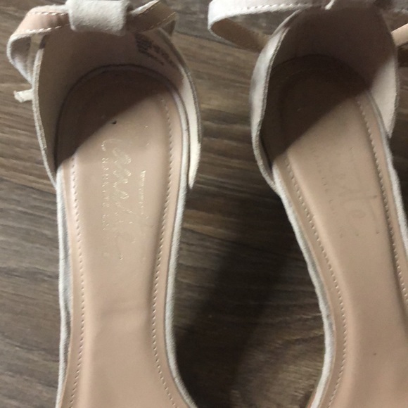 Nanette Lepore heeled open toe sandals lace detail size 9 - Picture 6 of 8